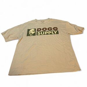 Dogg Supply Snoop dog cream short sleeve t shirt